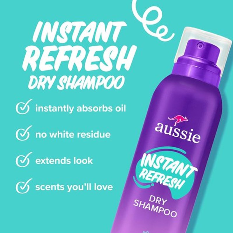 Aussie Instant Refresh Dry Shampoo - Talc-Free Formula for All Hair Types | 4.9oz