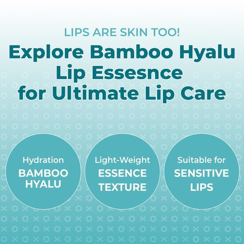 BRING GREEN Bamboo Hyaluronic Lip Essence 11g x 2, Hydrating Lip Serum for Dry Lips Double Set