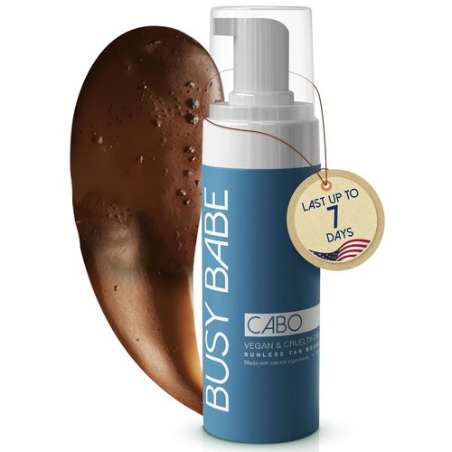 CABO Tanning Mousse - Flawless Self Tanner for All Skin Types | Dark Bronze, 200ml Sun-Kissed Glow