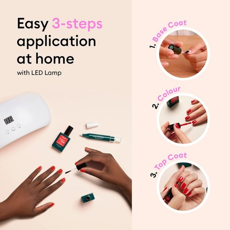 Manucurist • Green Flash LED Gel Nail Polish • Vegan • 12-Free, Plant-Based (61%) Gel Polish • Made in France • 0.5 fl oz (MILKY WHITE)