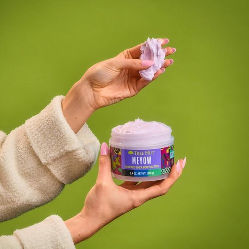 Tree Hut Meyow Whipped Shea Body Butter - Hydrating Moisturizer for Soft Skin | Limited Edition Fall Scent, 8.4 Fl Oz