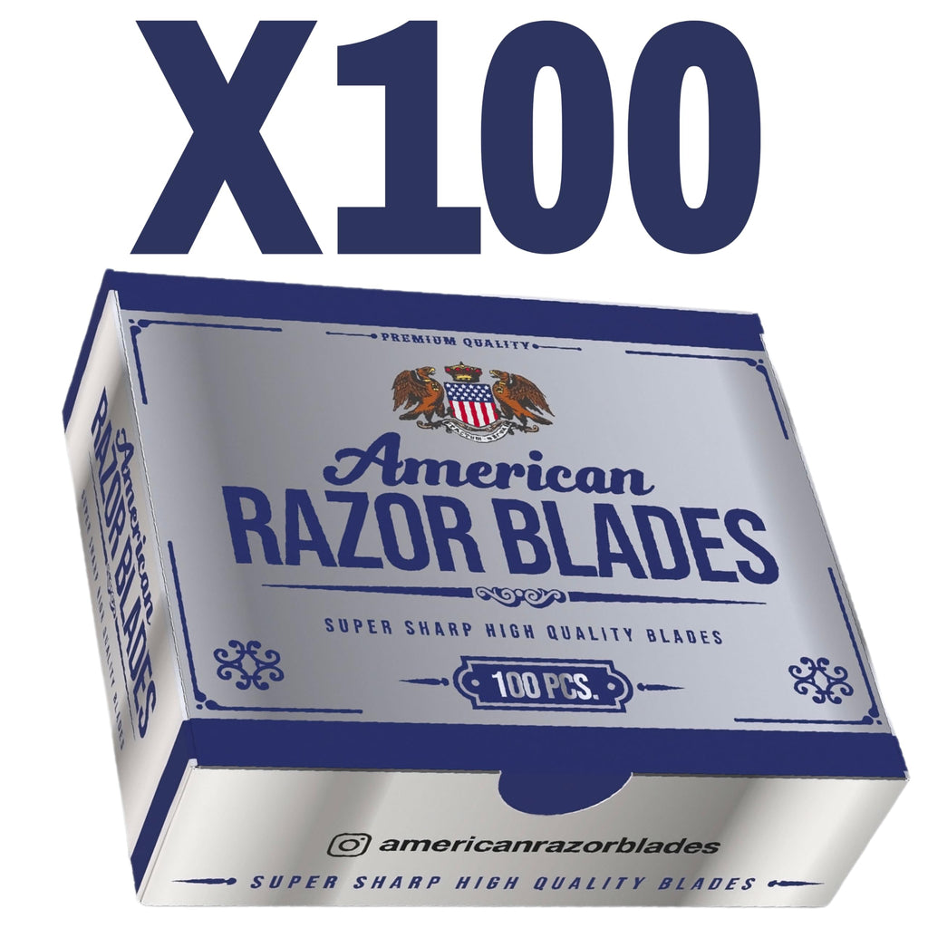 The Shave Factory Straight Edge Razor Kit - with Single Stainless Steel razors (Stell + American Razor)