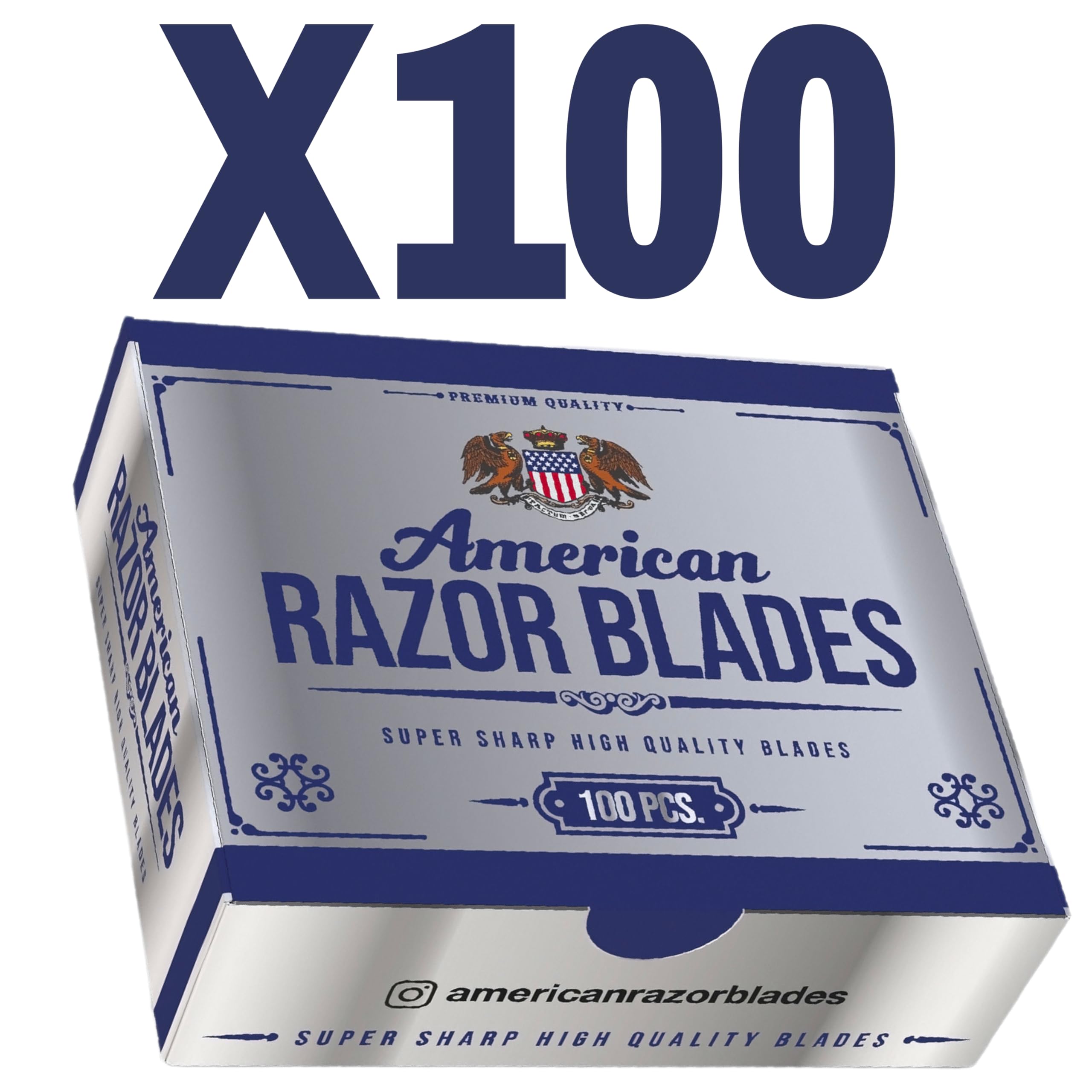 The Shave Factory Straight Edge Razor Kit - with Single Stainless Steel razors (Stell + American Razor)