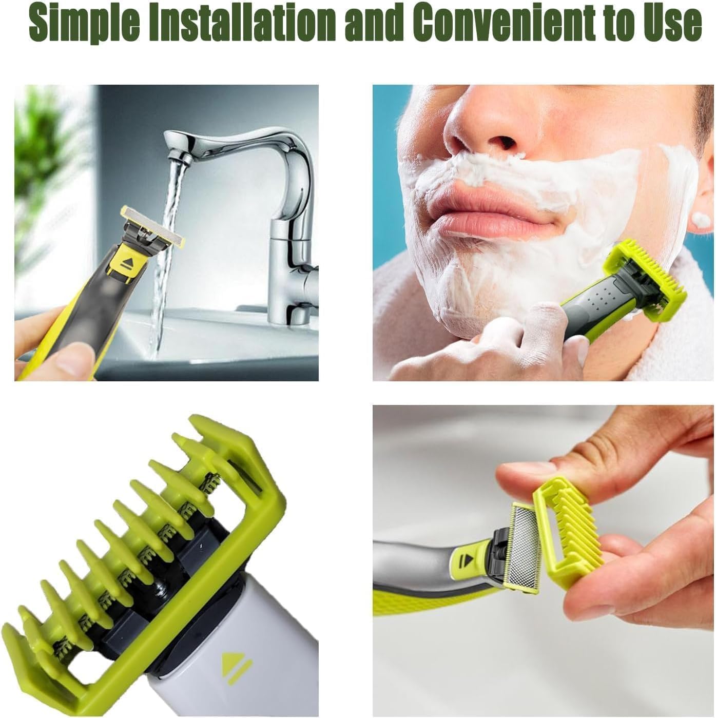 One Blade Guards – Includes One Waterproof Storage Box as a Gift – Compatible with Norelco One Blade QP2724, QP2834, Fit for Philips Shaver Norelco – Guide Comb 1/2/3/5 mm