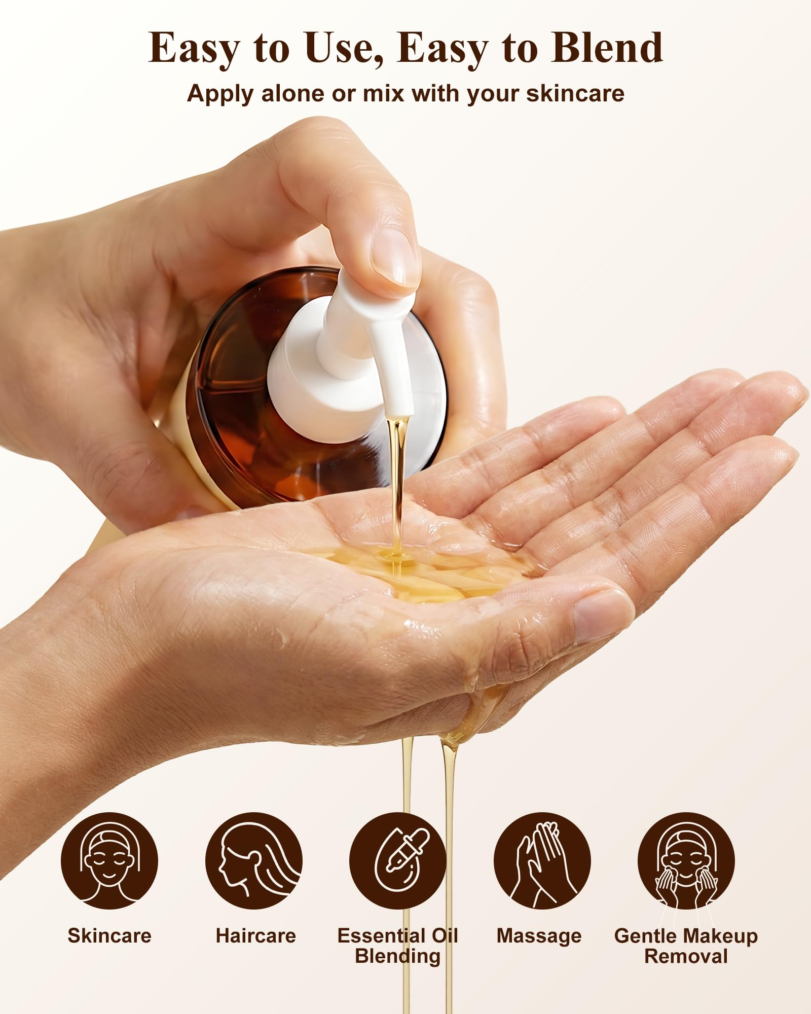 FLOWHYET 16 fl oz Jojoba Oil Organic Cold Pressed, USDA Certified, 100% Pure Jojoba Carrier Oil for Skin, Hair, Face, Body, Scalp & Nails, Unrefined, Hexane-Free