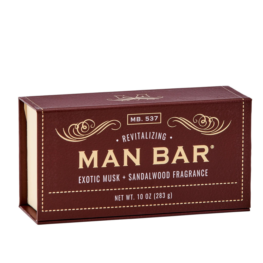 San Francisco Soap Company Exotic Musk And Sandalwood Fragrance Man Bar - Revitalizing - No Harmful Chemicals - Good for all Skin Types - Made in the USA