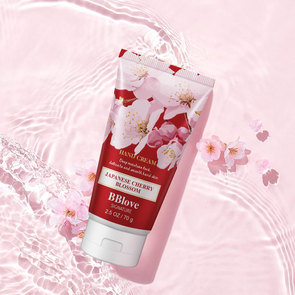 Vital Luxury Hand & Body Cream Gift Set, Hand Lotion Set Deeply Moisturizing for Rough Hands, Best Gift Ideas for Women,Travel Size, Japanese Cherry Blossom
