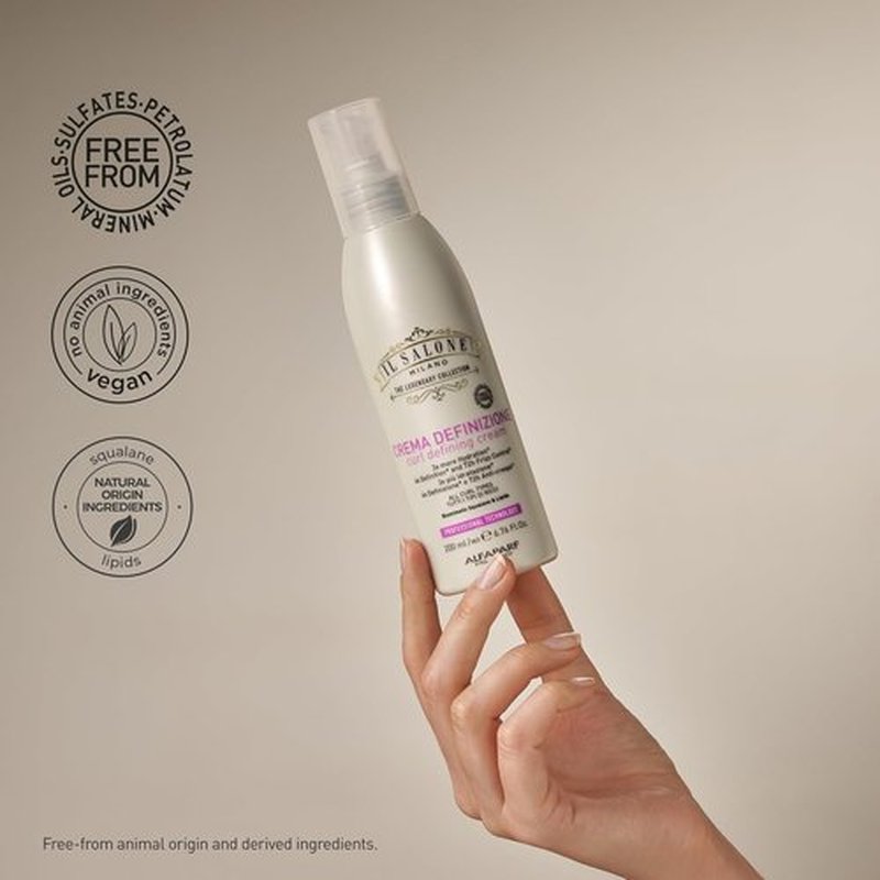 Il Salone Milano Curl Defining Cream - Anti-Frizz & Humidity Control - Adds Shine & Definition - 6.76 fl oz / 200ml