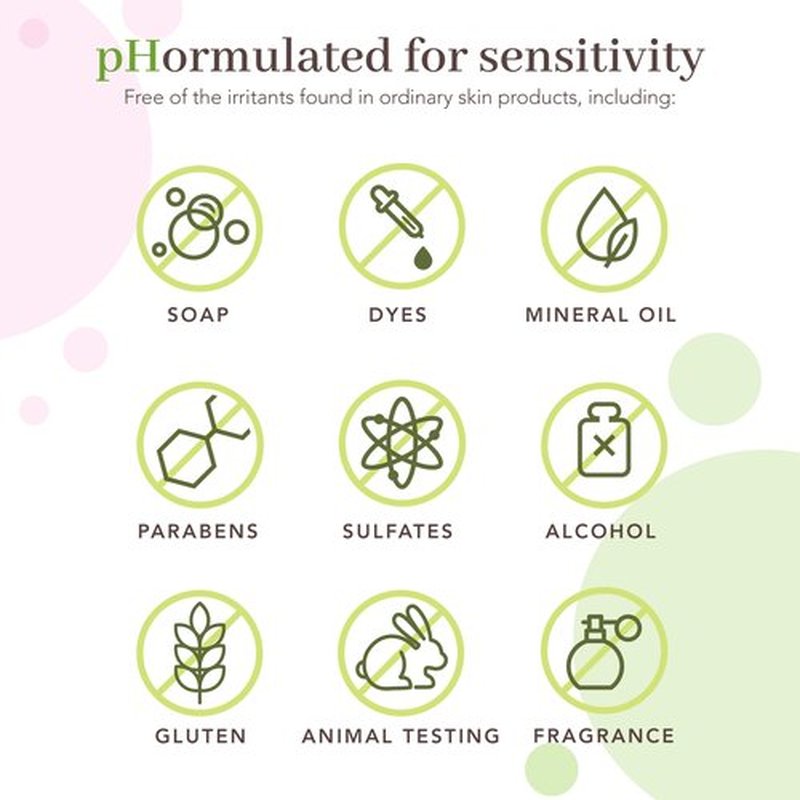 pHisoderm Fragrance Free Cream Face Cleanser With Aloe and Oats to Soothe & Calm, Non-foaming pH Balanced Sensitive Skin Face Wash, 6 Fl Oz (3 x 6 fl oz)