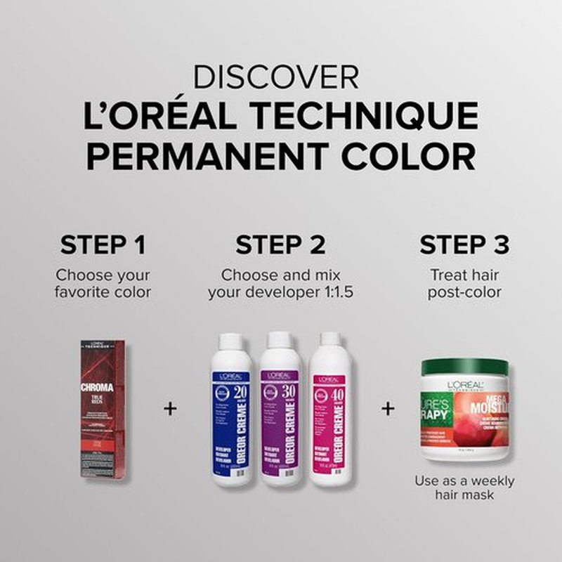 L'Oréal Technique Nature's Therapy Mega Moisture Crème - Deep Conditioning Hair Mask for All Hair Types | 16 Oz