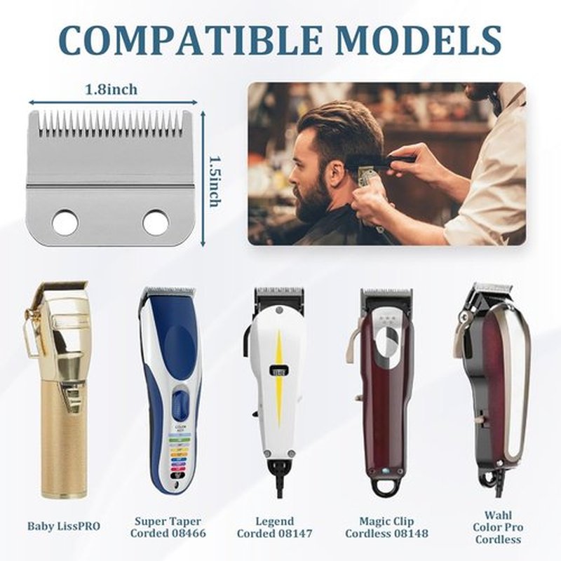 CR8GR8 Clipper Guards Set - 10 Professional Cutting Guides (1/16" to 1") for Wahl Clippers