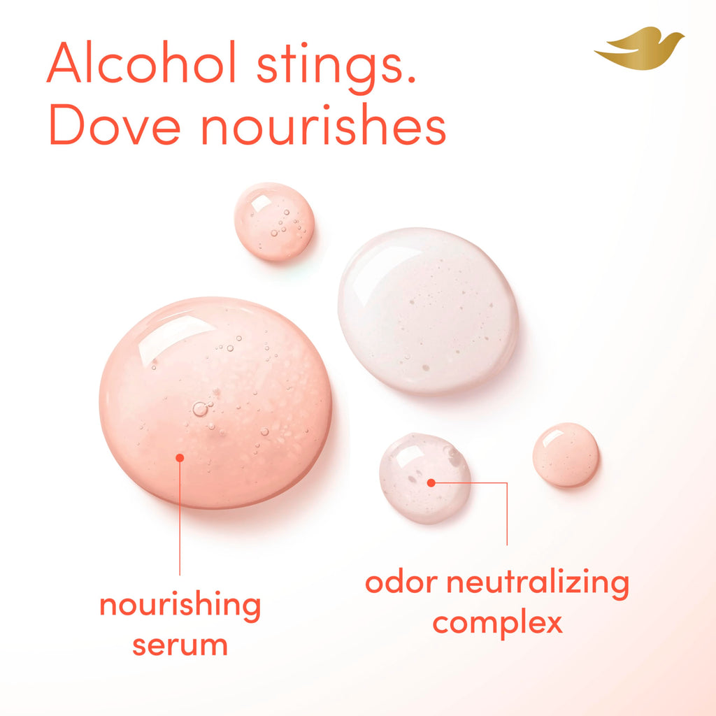 Dove Whole Body Deo Alcohol Free Deodorant Spray for Women 72-hour odor control Peach Glow 4 oz