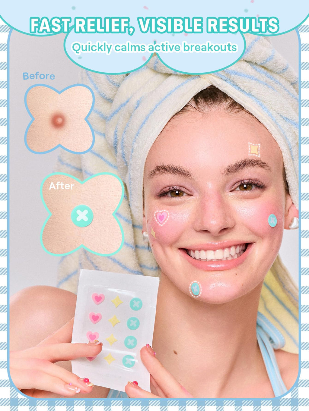 SHEGLAM Daydream Dots Blemish Patches Acne Patch Invisible Pimple Patches for Face 2 Sizes (24 Count)