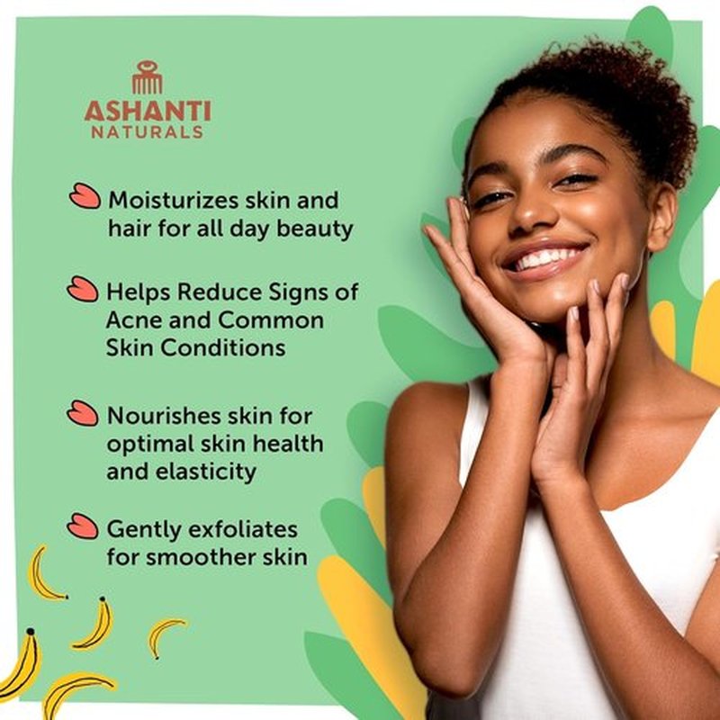 Ashanti Naturals African Black Soap Bar | Unscented Natural Black Soap with Raw Shea Butter and Coconut Oil - 8oz Bar