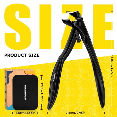 Toenail Clippers for Seniors, Angled Head Large Toe Nail Clippers for Thick Toenails, Wide Jaw Clippers, Heavy Duty Ergonomic Anti-Splash Cutter, Upgraded Long Handled Toenail Clippers
