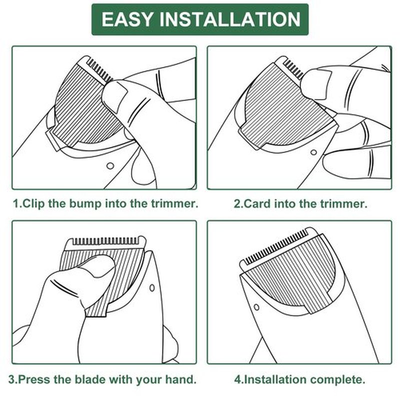 3 Pack Replacement Blades Compatible with Meridian Trimmer, Hygienic Ceramic Replacement Blades Compatible with Meridian Body Trimmer (Onyx & Sage), Green