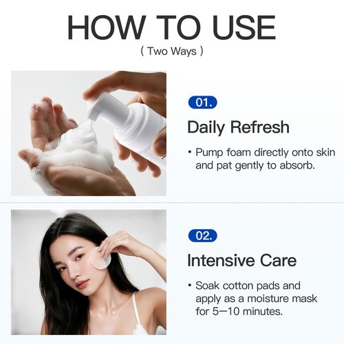 Healoine Bubble Toner Deep Moisturizing, Hydrating and Refreshing Cloud Glow Toner for Face Nature Vegan Korean Skin Care 180ml/6.1 fl.oz.