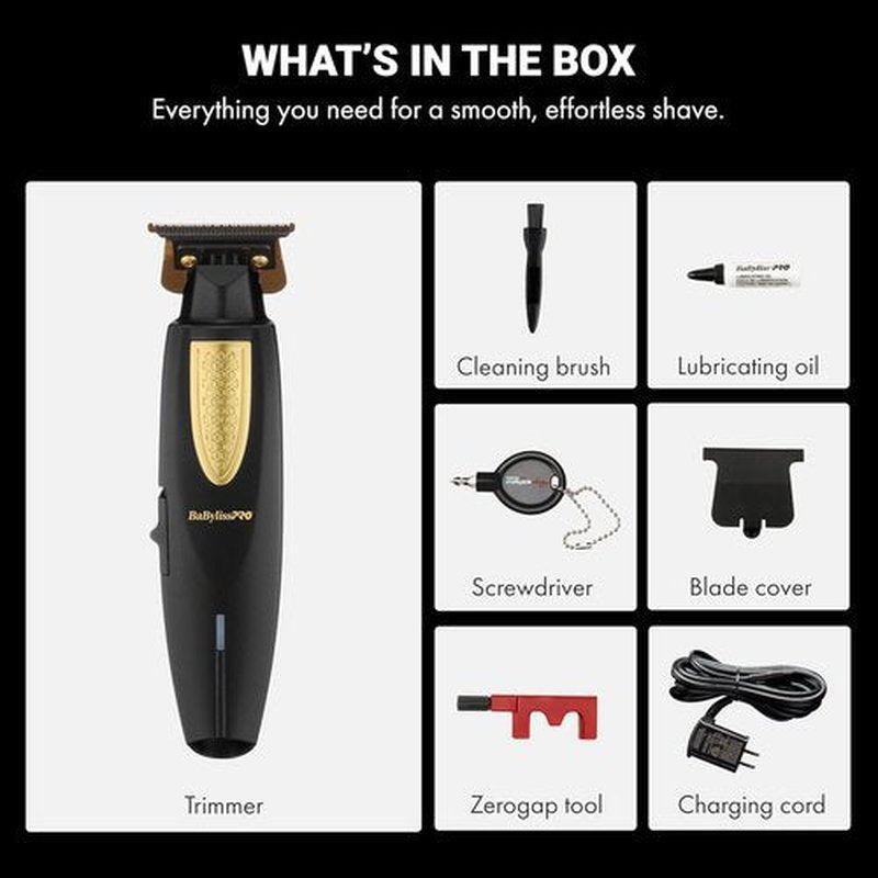 BaBylissPRO LithiumFX Ergonomic Hair Trimmers - Cord/Cordless Design for Men
