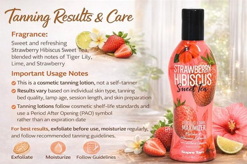 Strawberry Hibiscus Sweet Tea Dark Maximizer 8oz
