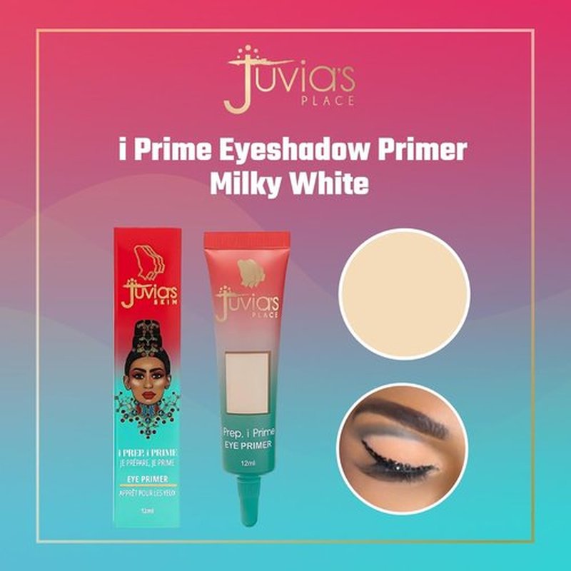 Juvia's Place i Prep, i Prime Eyeshadow - Milky White Cream Base for No Crease Eye Makeup