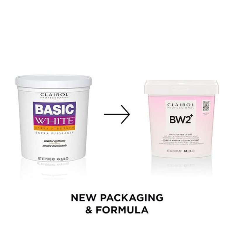 Clairol Professional BW2+ Powder Lightener - Extra Strength for Up to 9 Levels of Hair Lift