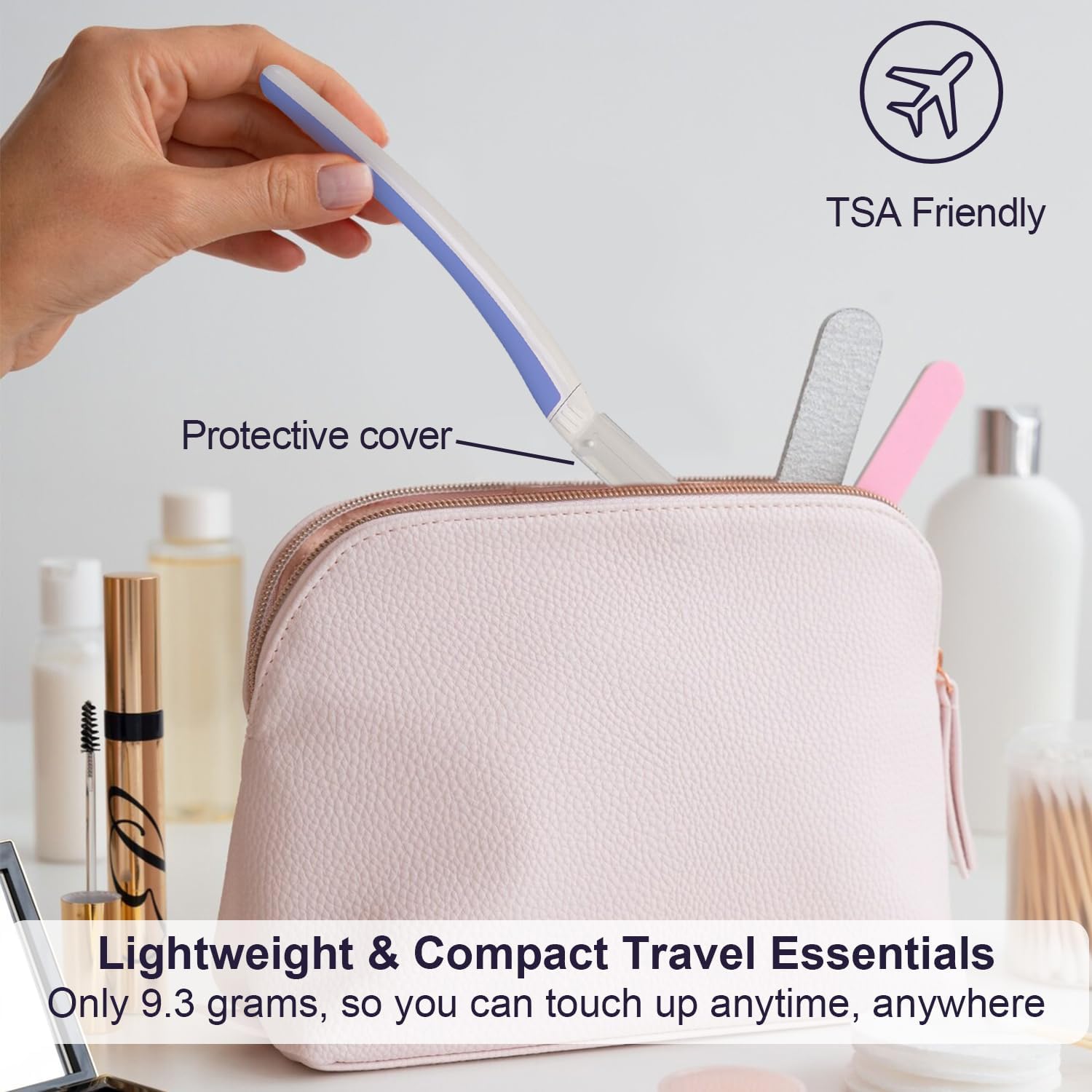 THURLADY Dermaplane Razor, Eyebrow & Facial Razor, 9 ct, Aegean Frost