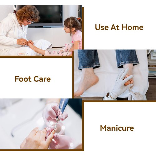 Pedicure Drill Bit, Umbrella Shape Stainless Steel Foot Calluses Polishing Grinding Head Dead Skin Remover for Electric Foot File Drilling Machine Accessory Tool (Medium)