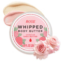Princess Belle Rose Whipped Shea Body Butter, Body Moisturizer for Dry Skin, Mens and Womens Body Care, Leaves Skin Feeling Moisturized and Soft-200ml(6.8 floz)