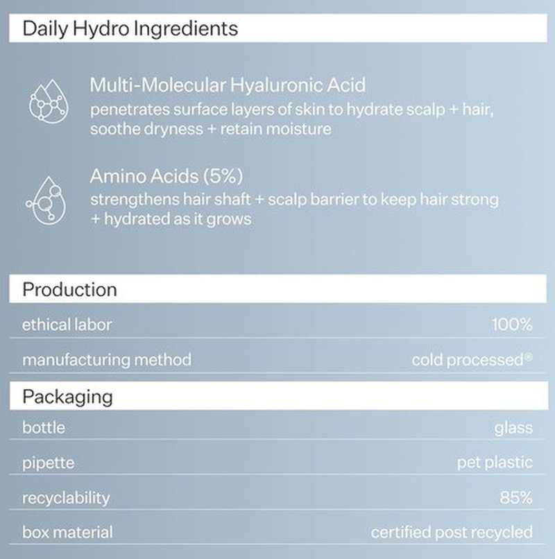 Act+ Acre Daily Hydro™ Scalp Serum - Hydrating Serum for Dry, Itchy Scalp | Lightweight Vegan Formula | 1 fl oz