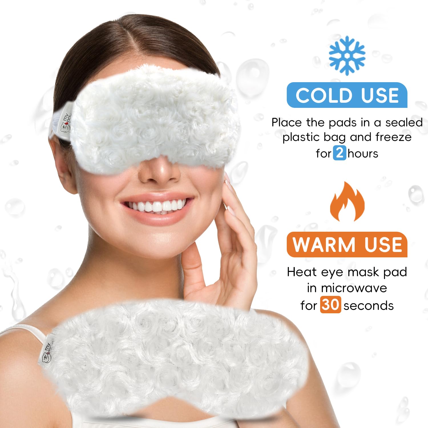 my novel things Microwavable Neck Heating Pads and Eye Mask Set, Microwavable Heating Pads 2.3LBS for Neck Shoulders Back Pain Relief Stress Relief Warm Compress with Washable Cover Heat Packs