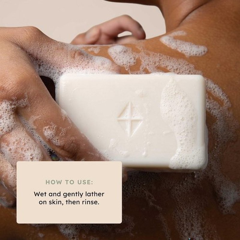 KYTE BABY Solid Body Wash Bar - Hypoallergenic, Fragrance-Free Oat & Shea Butter Soap for All Ages