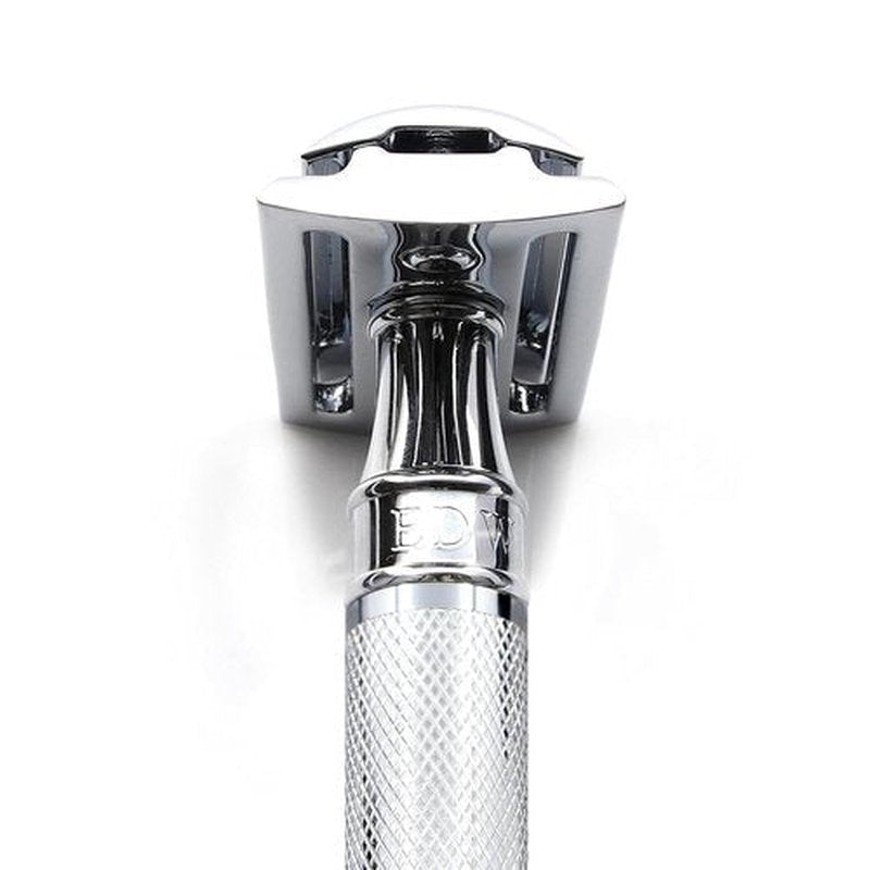 Edwin Jagger Classic Double Edge Safety Razor - Eco-Friendly, Short Handled, Knurled Design for Men & Women