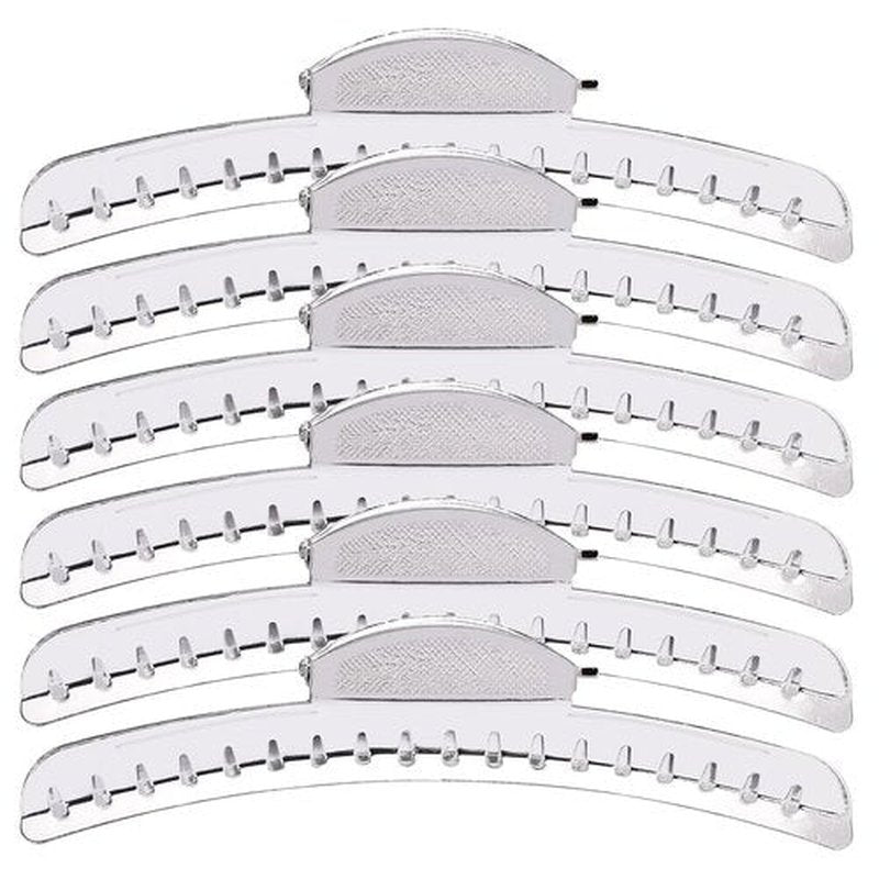 Skiennix Vintage Metal Finger Wave Hair Clips - 12PCS Silver Aluminum Clamps for Home & Outdoor Styling