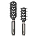 Conair Grip & Lift Vent Hairbrush Set - Full-Size & Mid-Size Nylon Bristle Brushes for Blowout Styling