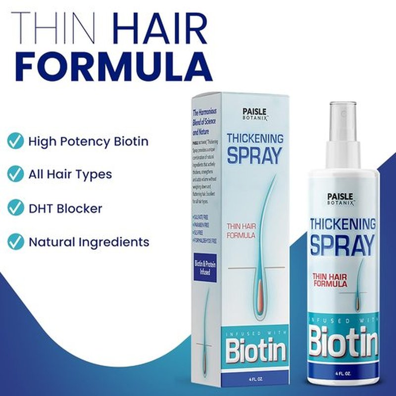Regine Switzerland Biotin Hair Thickening Serum - Boost Volume & Growth | DHT Blocker for Fine Hair