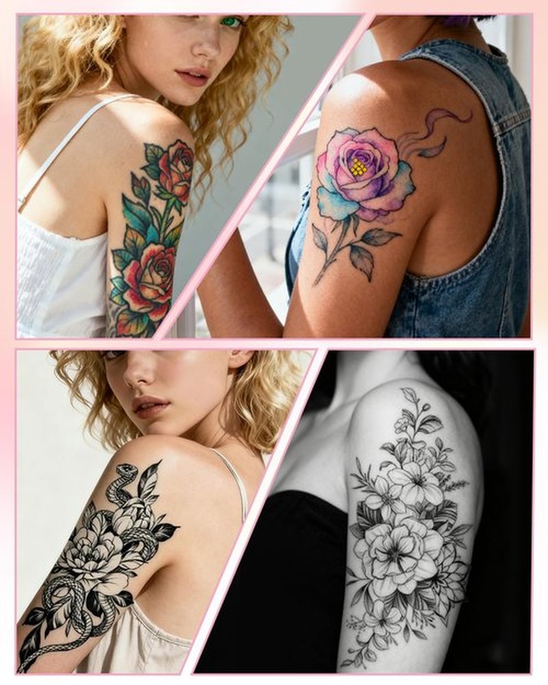 Oiomniv Temporary Tattoo Markers, 15PCS Body Markers Dual-End for Teens Adults, 62 Tattoo Stencils Temporary Tattoos Stickers, Glitter Matte Neon Tattoo Pens, Flexible Brush Tip, Skin Safe
