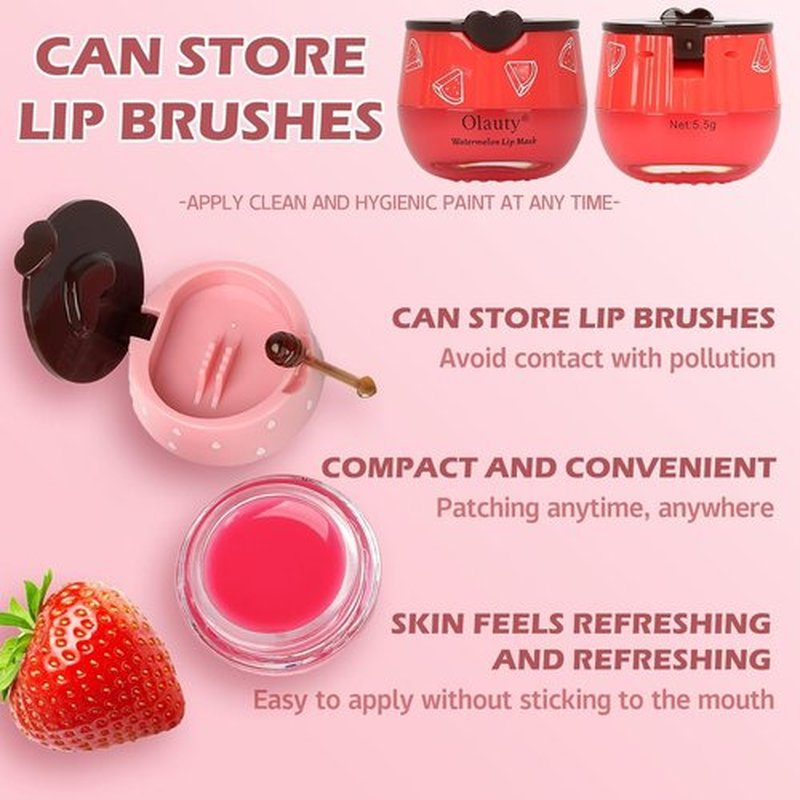 9 PCS Bee Lip Balm Lip Mask Honey Pot, Honey Strawberry Moisturizing Lip Balm Bulk with Stick, Lip Sleeping Mask Propolis Hydrating Prevent Dry & Cracked Lips, Gifts for Women, Mothers Day Gifts