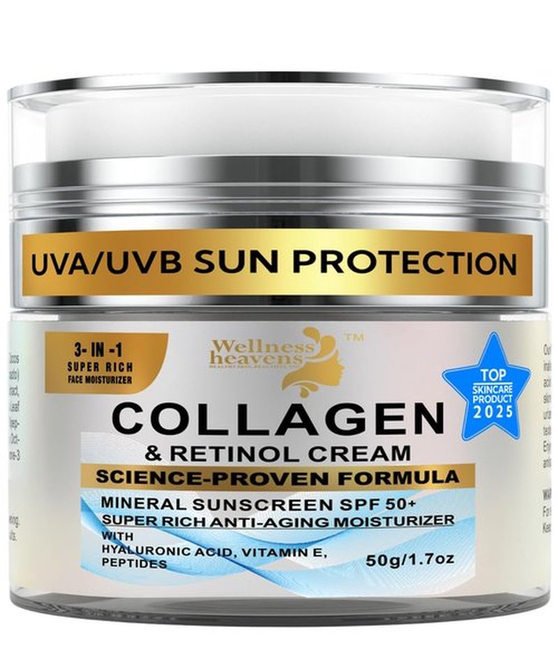 Anti-Aging Face Moisturizer for Face, Face Moisturizer with SPF, Collagen, Retinol, Hyaluronic Acid Cream, Age-Defying, Lift & Firm Cream, Sunscreen for Face, Lotion, Great for Dry, Aging Skin 1.7oz