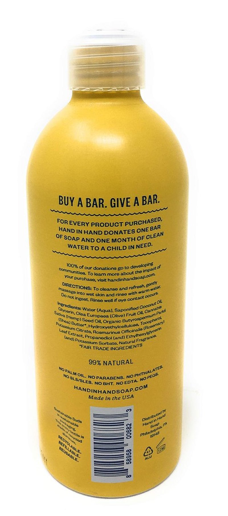 Hand In Hand, Soap Hand Island Mimosa, 10 Ounce