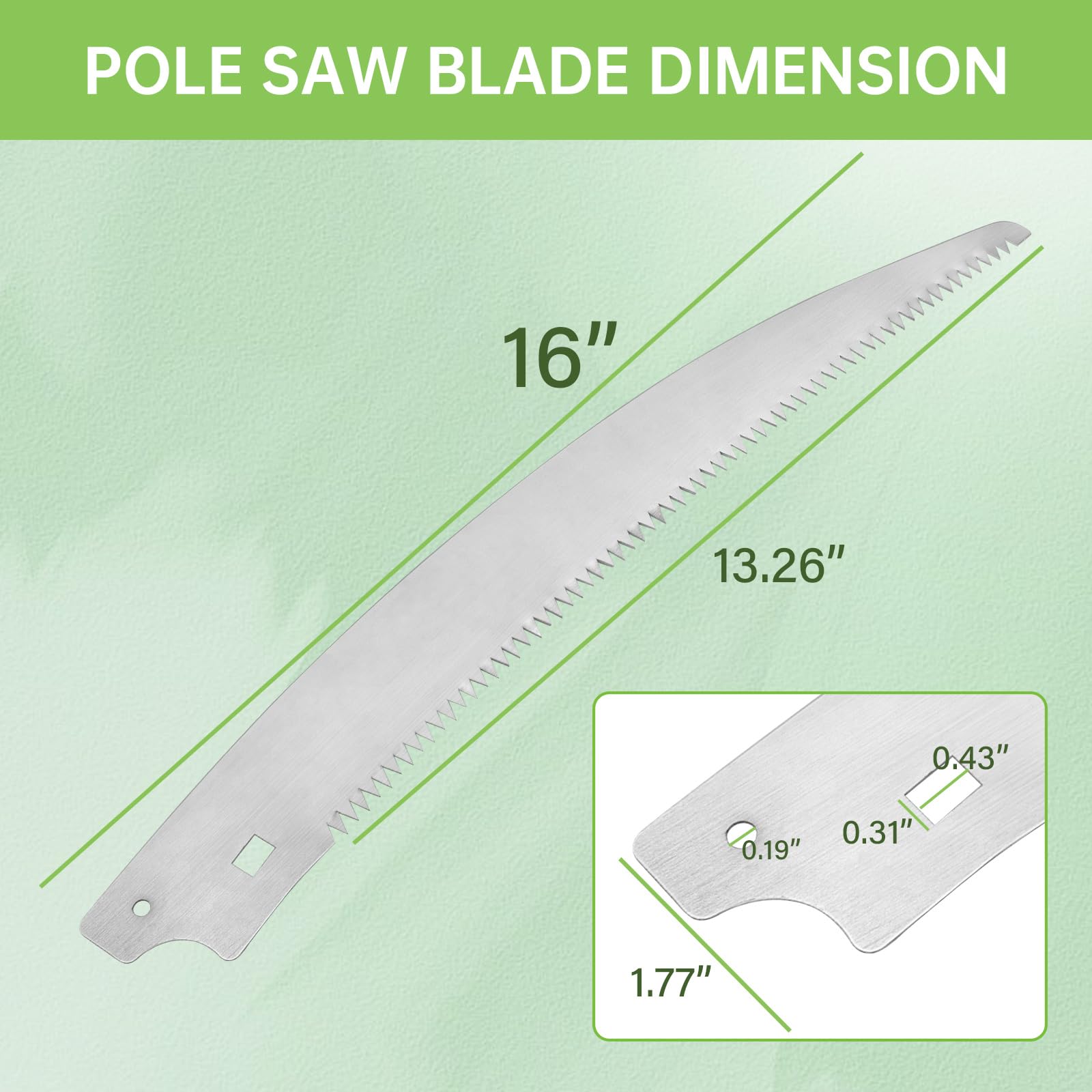 15" Pole Saw Blade for Fiskars Tree Pruner 6391 9388 9390 7889 7831 8391