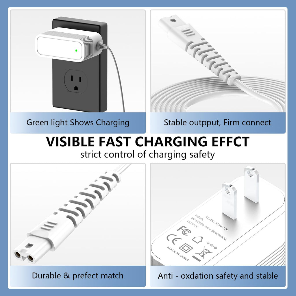 10V Charger for Magic Wand Massager Compatible with Magic Wand HV-270 Rechargeable Cordless Massager Charger Adapter (ONLY for HV270)