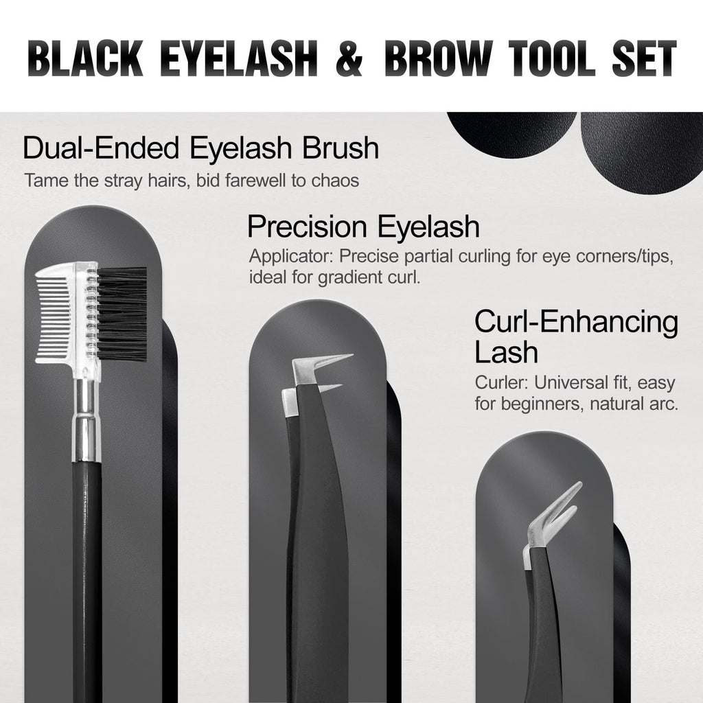 Eyebrow Kit for Men, 17 in 1 Tweezers for Women Facial Hair, Hair Scissors with comb, Eyebrow Trimmer, Brow Brushes, Hair Tools Travel Bag, Professional Grooming Tweezer for Men
