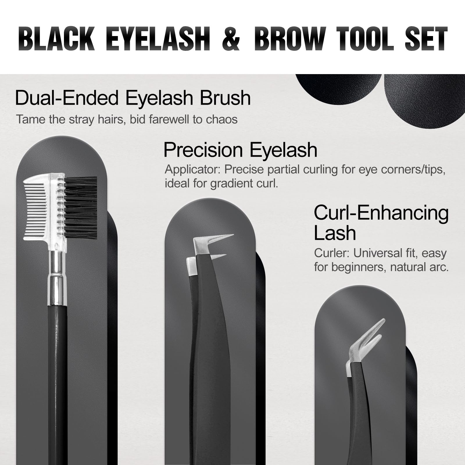 Eyebrow Kit for Men, 17 in 1 Tweezers for Women Facial Hair, Hair Scissors with comb, Eyebrow Trimmer, Brow Brushes, Hair Tools Travel Bag, Professional Grooming Tweezer for Men