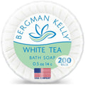 BERGMAN KELLY - Hotel Soap Bars - White Tea, 0.5 oz, 200 PK - Travel Size Luxury Bulk Amenities Bar Soap - Mini Individually Wrapped Round Soap - Small Toiletries for Airbnb, Motel, Guest Bathroom