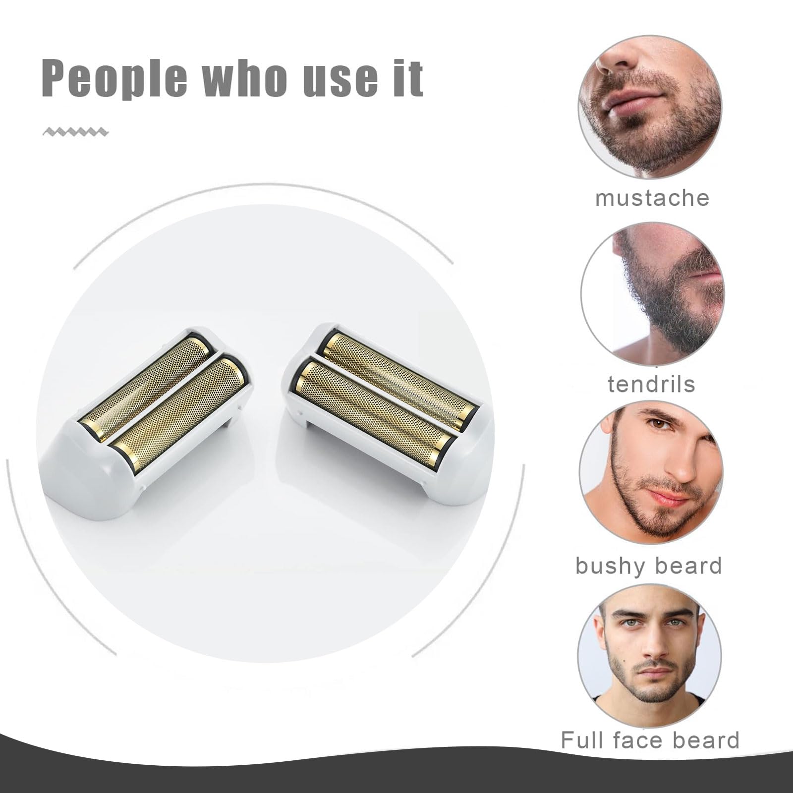 Replacement Foil & Cutter for Andis TS-1/TS-2 Shavers,Gold 2-Pack
