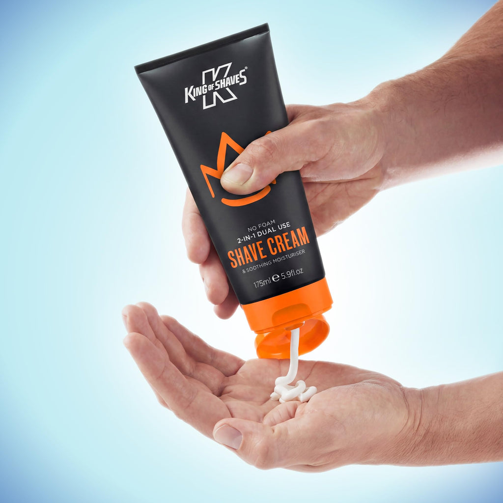 King of Shaves 2 in 1 Shave Cream and Post Shave Moisturiser 2 x 5.92 oz