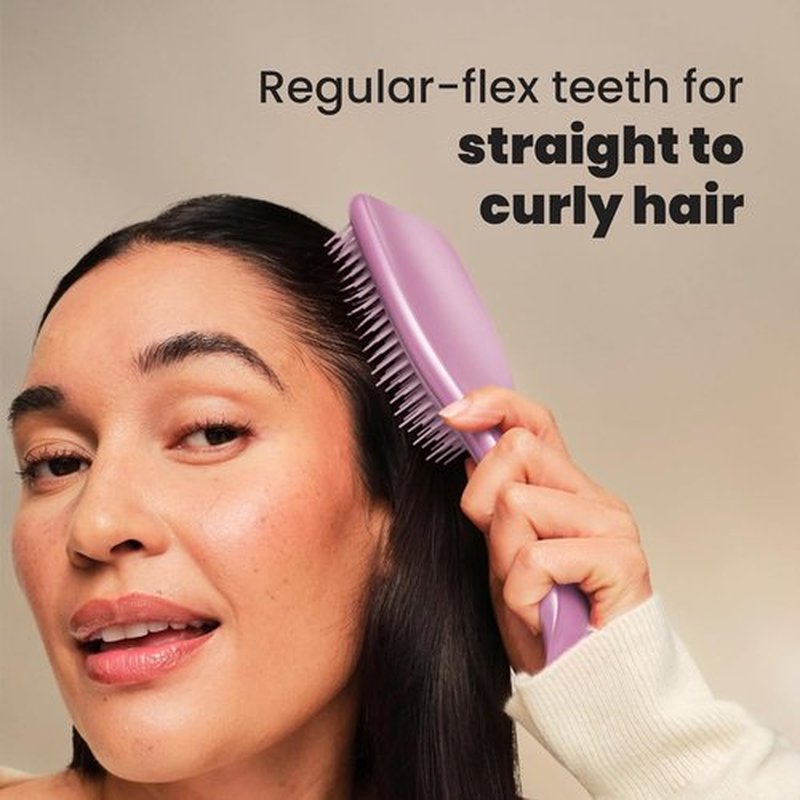 Tangle Teezer Chrome Ultimate Detangler Brush - Eliminates Knots & Reduces Breakage | Mauve