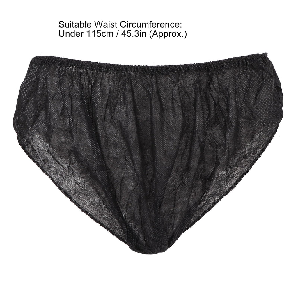 ZASCHMOY 50pcs Disposable Black Underwear, One Size Fits Most Portable Travel Underwear for Women And Men Outdoor Tourism Hotel
