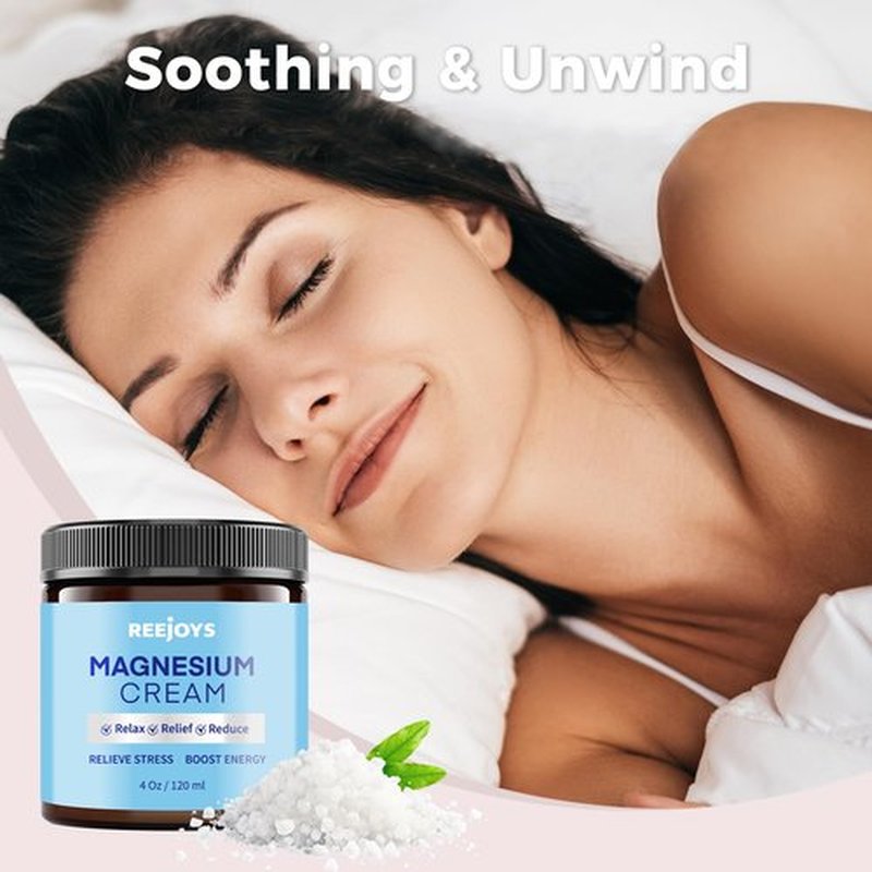 Magnesium Body Butter: Relaxing Magnesium Cream with Shea Butter & Dead Sea Salts | Unscented Magnesium Lotion to Soothe Legs & Feet and Nourish Skin