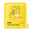 Z:SEA Collagen Cream Neck Mask & 98% Real Gold Serum Set – 2-Step Anti-Aging for Crepey Skin & Tech Neck, Firming, Lifting, Brightening, Hydrating, Smooth Fine Lines, 11 Peptides, Hyaluronic Acid, 5Ct